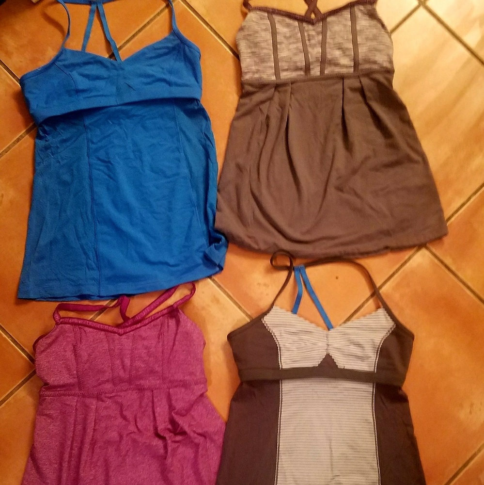 Lot of 4 Lululemon Tanks